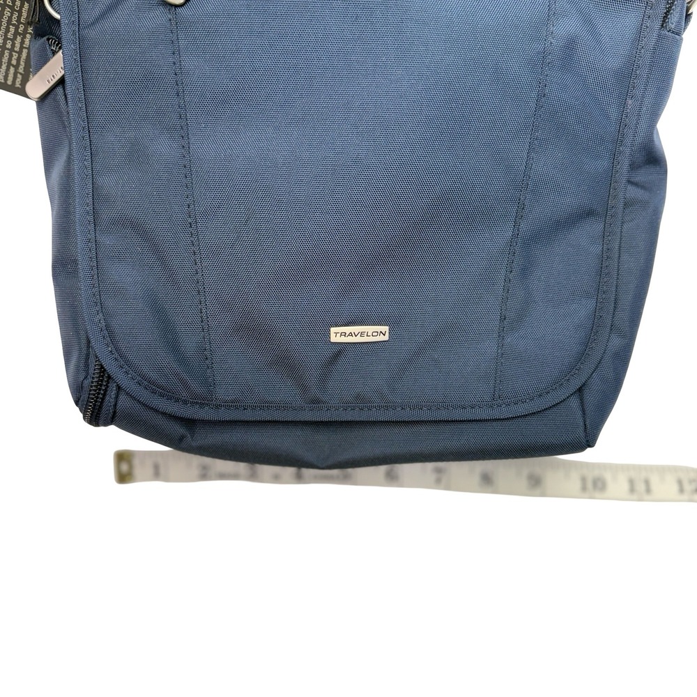 Travelon Classic Anti-Theft Tour Bag Midnight Blue Crossbody RFID 42472 NEW - Picture 8 of 13